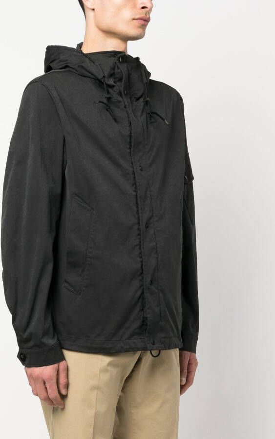 Ten C Jack met capuchon Zwart