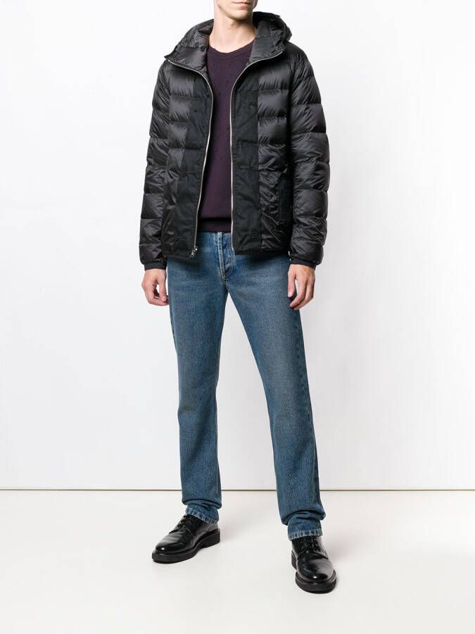 Ten C gevoerd jack met capuchon Zwart
