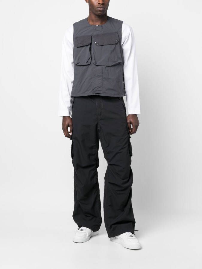 Ten C Gilet met klepzak Grijs