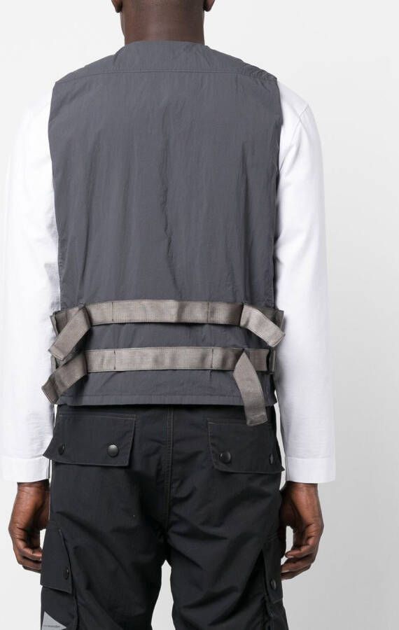 Ten C Gilet met klepzak Grijs