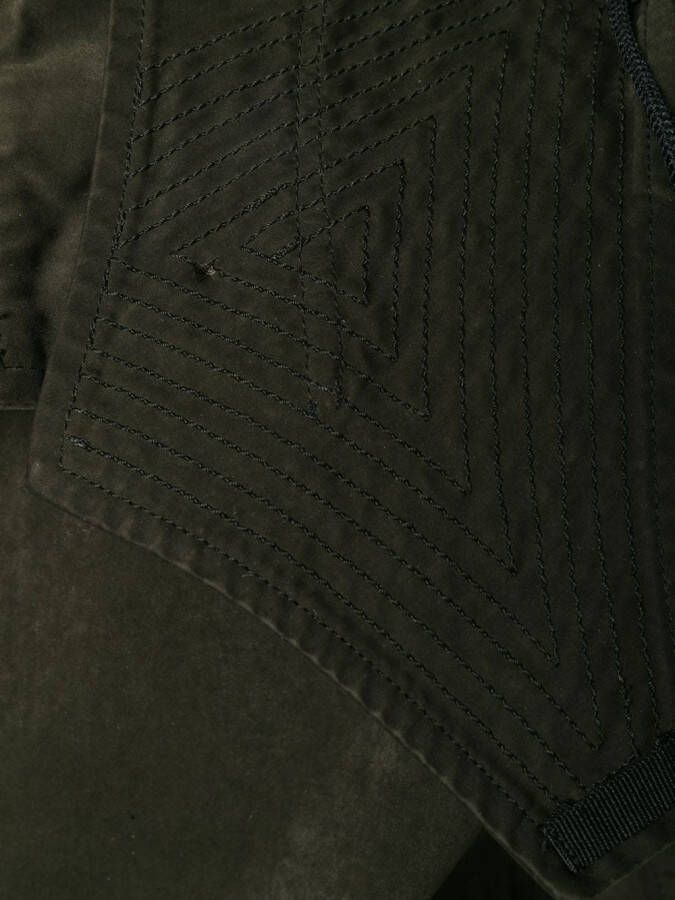 Ten C hooded coat Groen