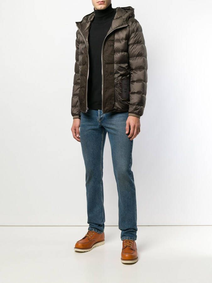 Ten C hooded padded jacket Groen