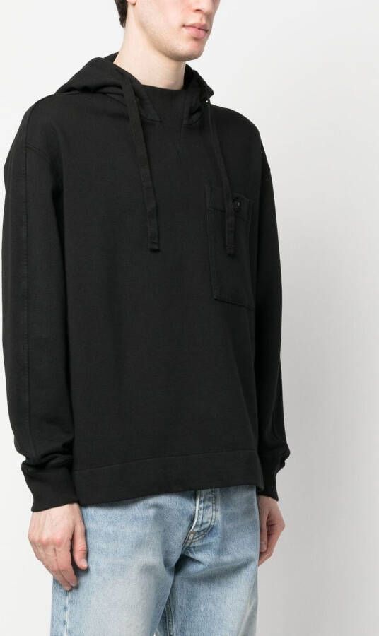 Ten C Hoodie met patch Zwart