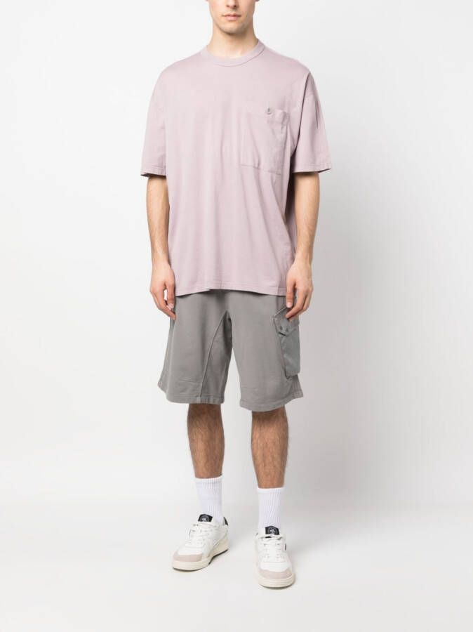 Ten C T-shirt met logopatch Roze