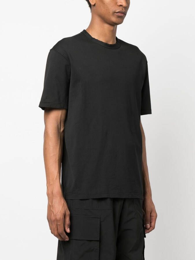 Ten C T-shirt met logopatch Zwart