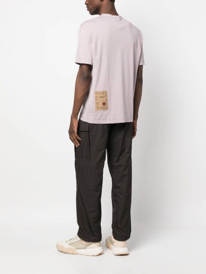 Ten C T-shirt met logopatch Roze