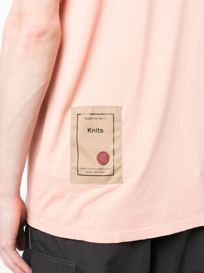 Ten C T-shirt met ronde hals Roze