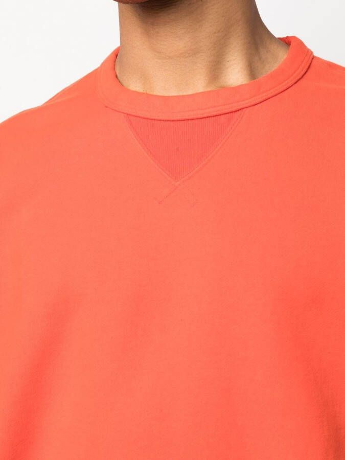 Ten C Sweater met logopatch Oranje