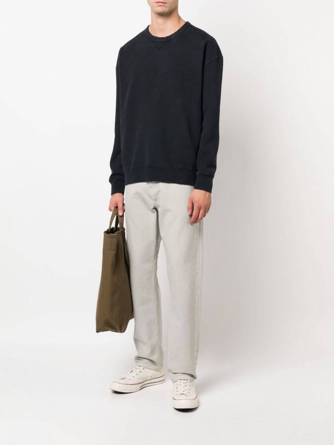 Ten C Sweater met logopatch Zwart