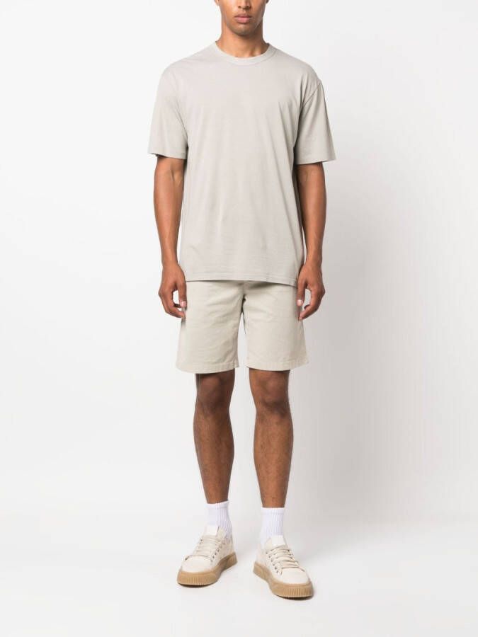 Ten C T-shirt met logopatch Beige