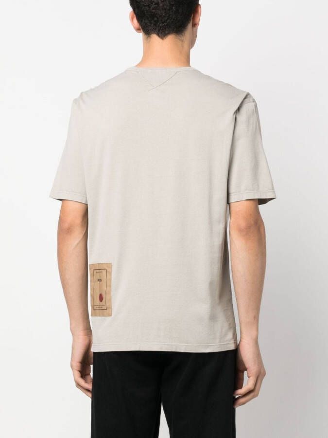 Ten C T-shirt met print Beige