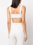 THE ANDAMANE Cropped bralette Wit - Thumbnail 4