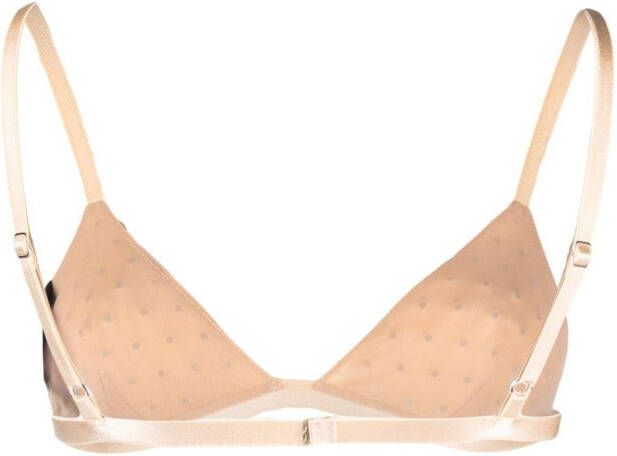 THE ANDAMANE Bh verfraaid met kristallen Beige