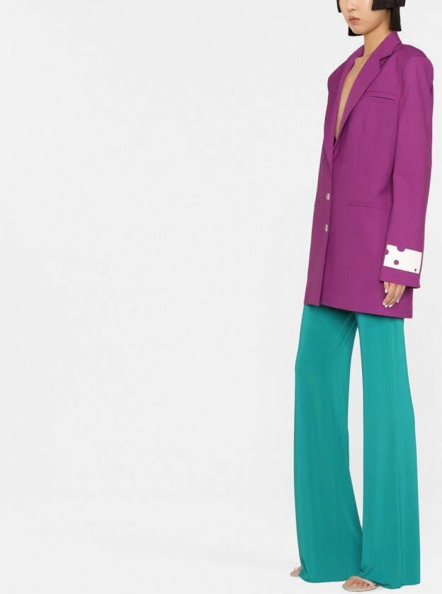 THE ANDAMANE Flared broek Groen