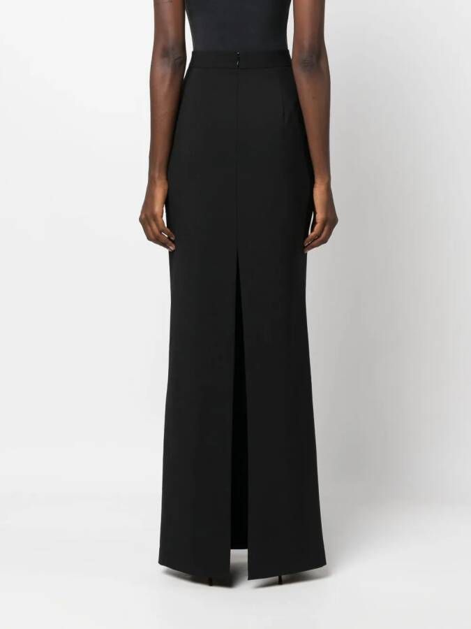 THE ANDAMANE High waist maxi-jurk Zwart