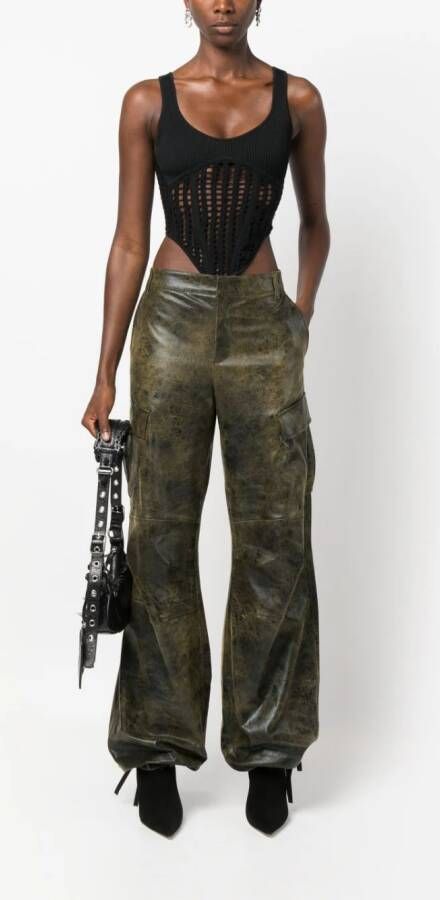THE ANDAMANE Kick flare jeans Zwart