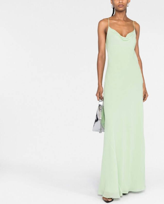 THE ANDAMANE Maxi-jurk met hoge hals Groen
