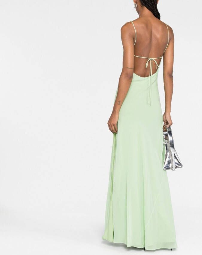 THE ANDAMANE Maxi-jurk met hoge hals Groen