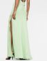 THE ANDAMANE Maxi-jurk met hoge hals Groen - Thumbnail 5