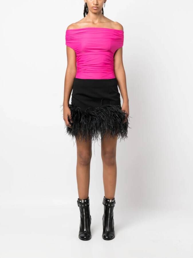 THE ANDAMANE Off-shoulder body Roze
