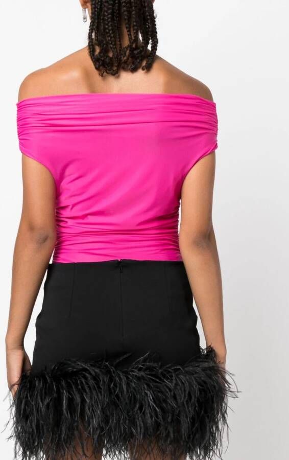 THE ANDAMANE Off-shoulder body Roze