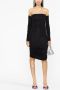 THE ANDAMANE Off-shoulder jurk Zwart - Thumbnail 2