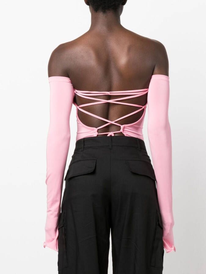 THE ANDAMANE Off-shoulder top Roze