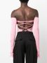 THE ANDAMANE Off-shoulder top Roze - Thumbnail 4