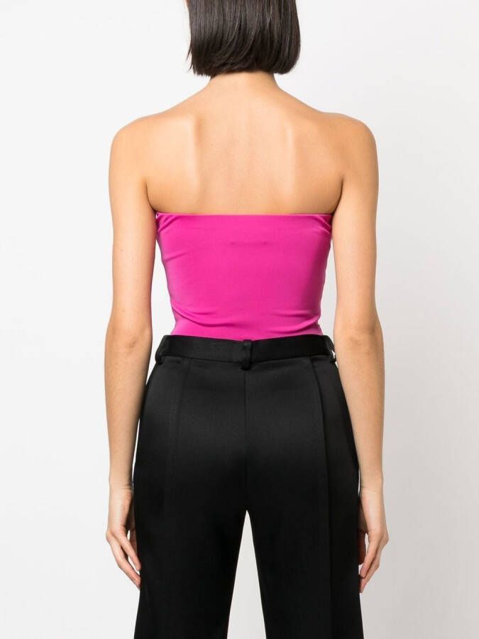 THE ANDAMANE Strapless top Roze