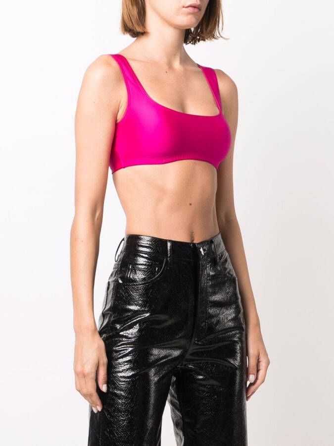 THE ANDAMANE Tanktop met diepe ronde hals Roze