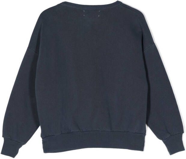 The Animals Observatory Sweater met logoprint Blauw