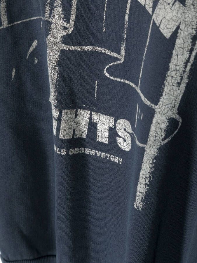 The Animals Observatory Sweater met logoprint Blauw