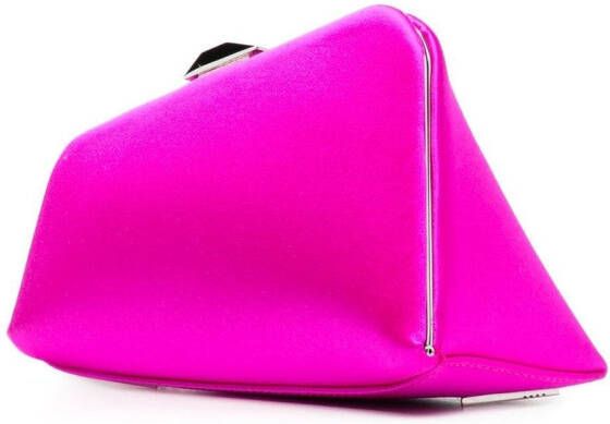 The Attico 8.30PM satijnen clutch Roze