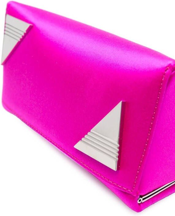 The Attico 8.30PM satijnen clutch Roze