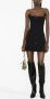 The Attico asymmetric buttoned minidress Zwart - Thumbnail 2