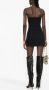 The Attico asymmetric buttoned minidress Zwart - Thumbnail 4