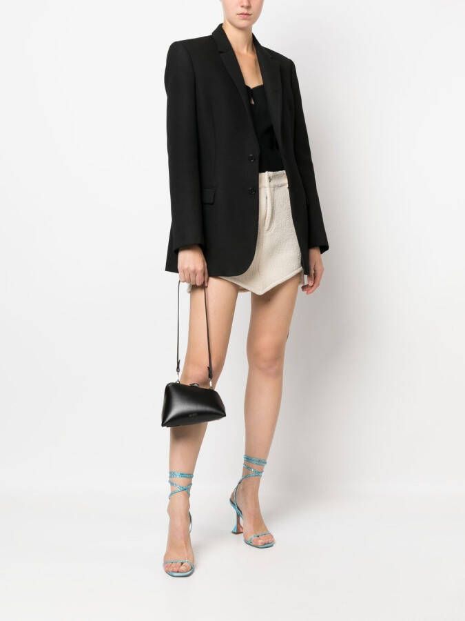 The Attico Asymmetrische clutch Zwart