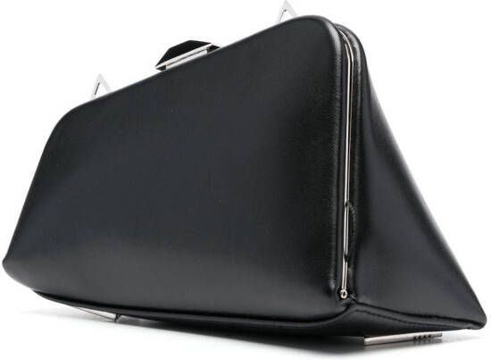 The Attico Asymmetrische clutch Zwart