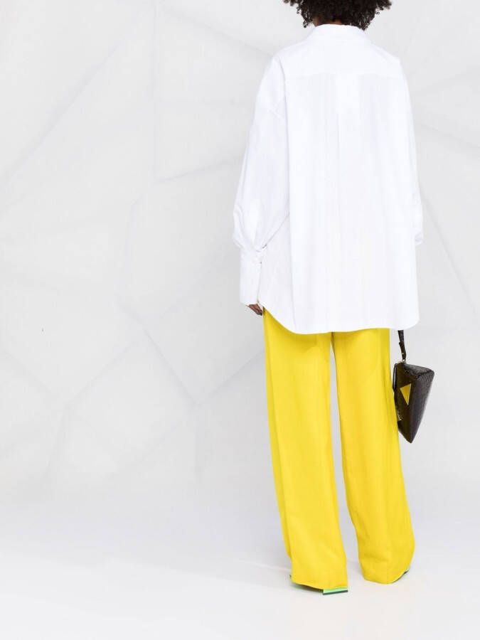 The Attico Asymmetrische blouse Wit