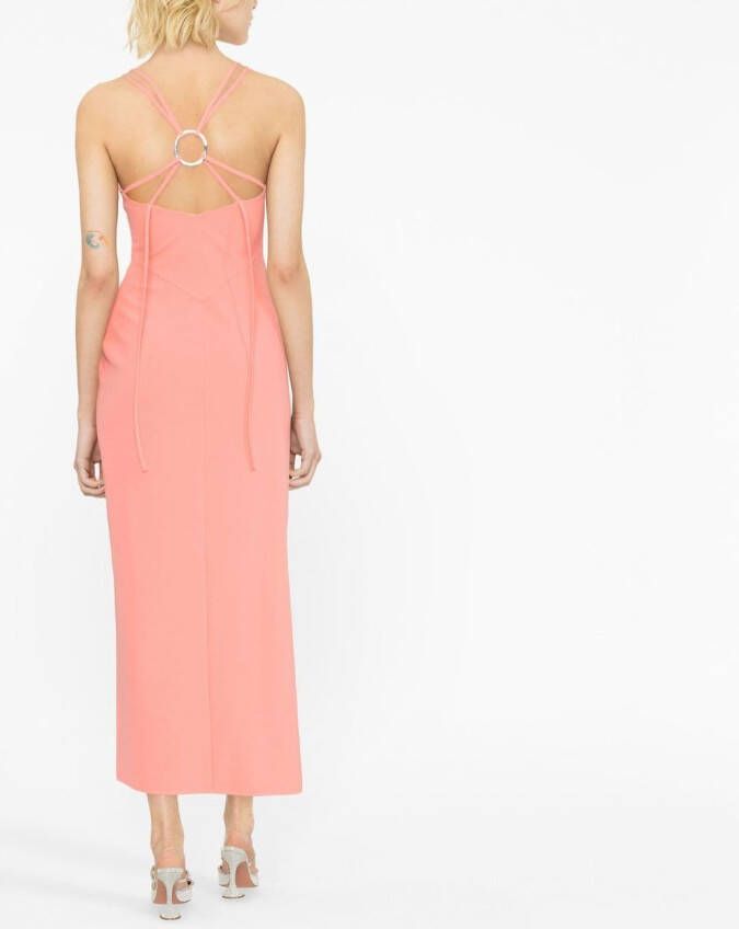 The Attico Asymmetrische jurk Roze