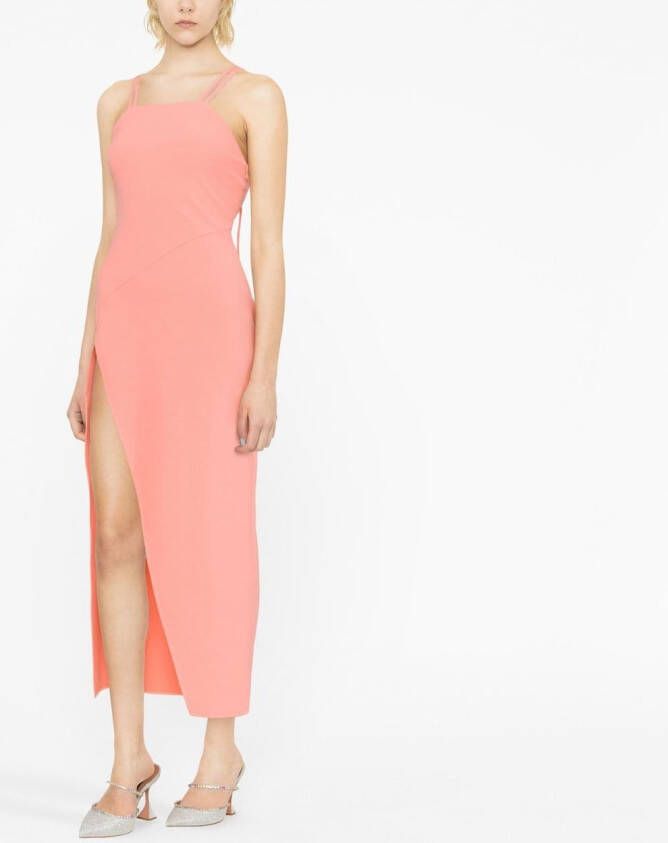 The Attico Asymmetrische jurk Roze