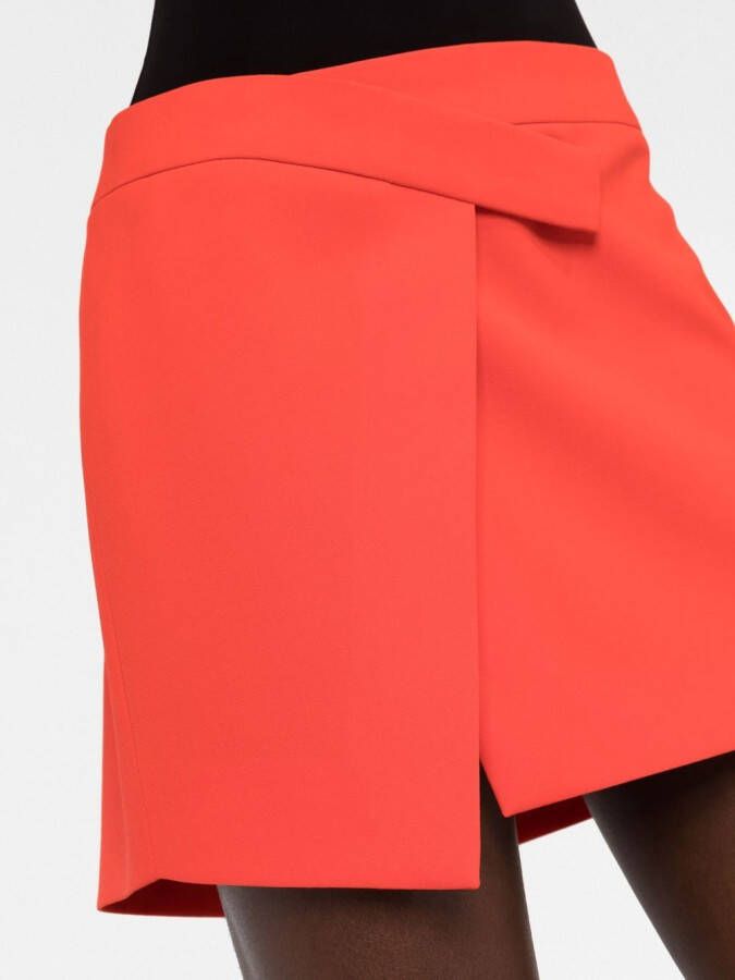 The Attico Asymmetrische mini-rok Rood