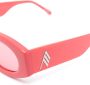 Linda Farrow x The Attico Berta zonnebril met rechthoekig montuur Roze - Thumbnail 3