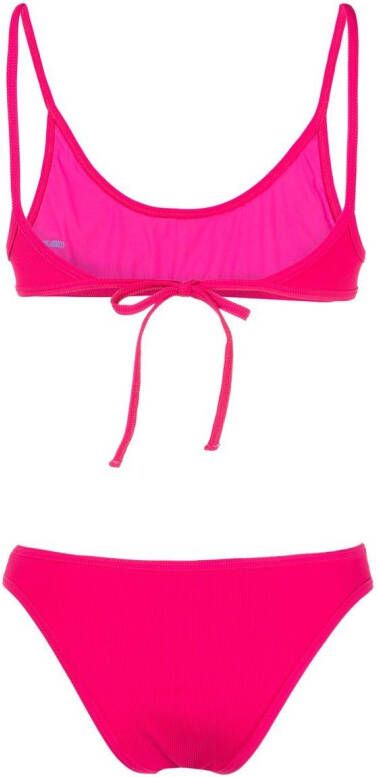 The Attico Bikini met ronde hals Roze