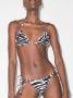 The Attico Bikini met zebraprint Zwart - Thumbnail 2