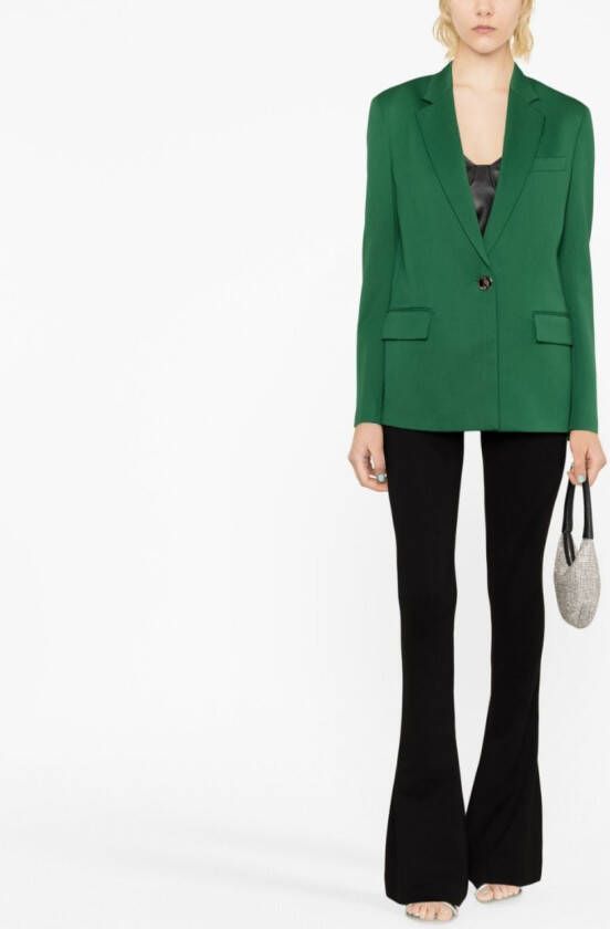 The Attico Blazer met enkele rij knopen Groen