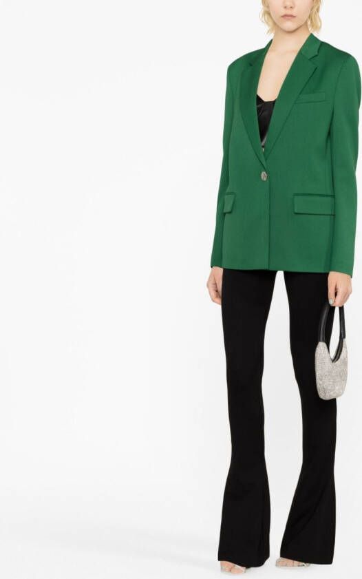The Attico Blazer met enkele rij knopen Groen