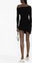 The Attico Ribgebreide mini-jurk Zwart - Thumbnail 3