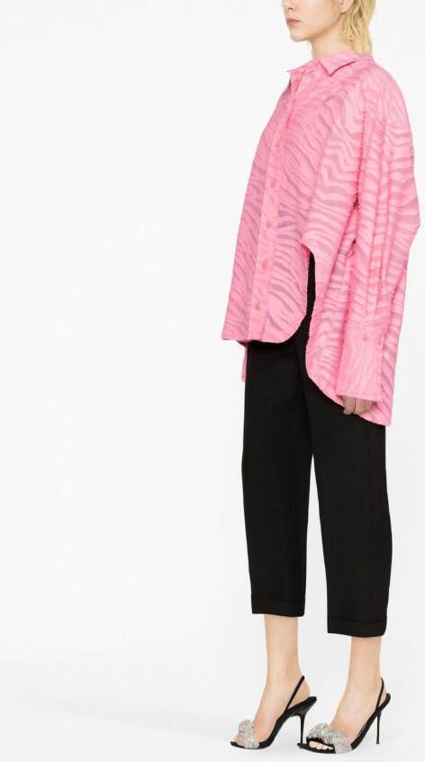 The Attico Diana shirt met lange mouwen Roze