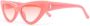 Linda Farrow x The Attico Vanessa zonnebril met cat-eye montuur Roze - Thumbnail 2